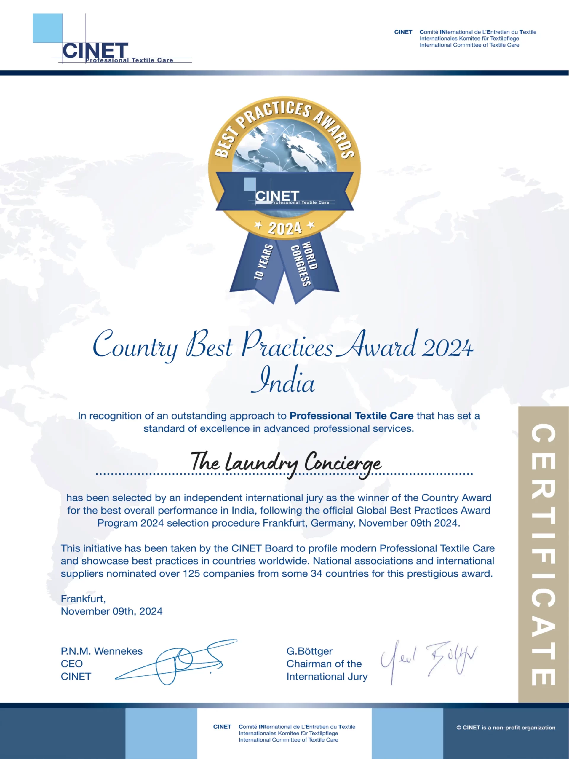 Country Best Practices Award 2024 India